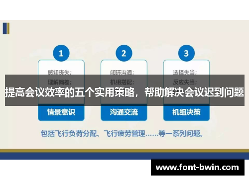 提高会议效率的五个实用策略，帮助解决会议迟到问题